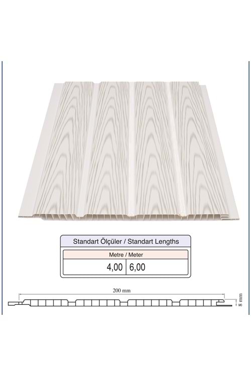 FUGALI- GRİ KIRÇILLI-(5.00 MT)- 20 CM TAVAN LAMBİRİ