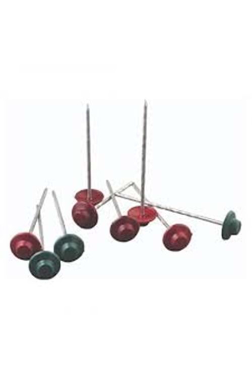 PLASTİK BAŞLI ÇATI ÇİVİSİ (10 LUK) (400 AD.)