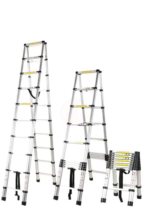 TELESKOPİK MERDİVEN -EBAX 5,6 MT ÇİFT TARAFLI