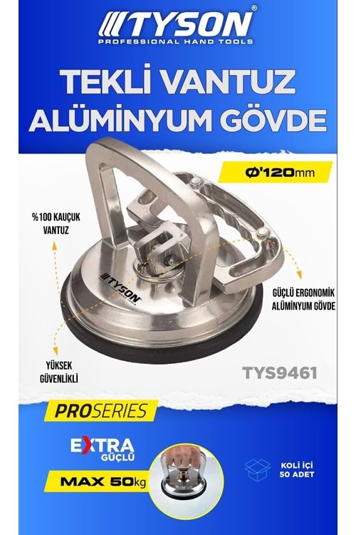 TYSON-TEKLİ VANTUZ ALİMİNYUM GÖVDE