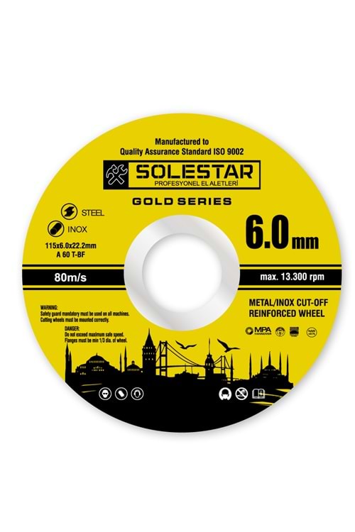 TAŞLAMA TAŞI (115x6.0x22mm)(STR2027)(SOLESTAR)