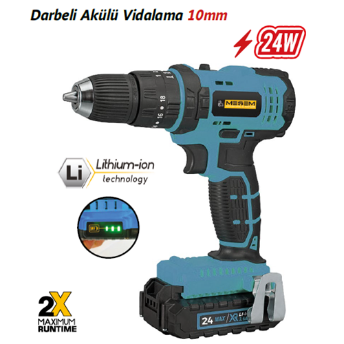 10MM DARBELİ AKÜLÜ VİDALAMA 24 W (946)