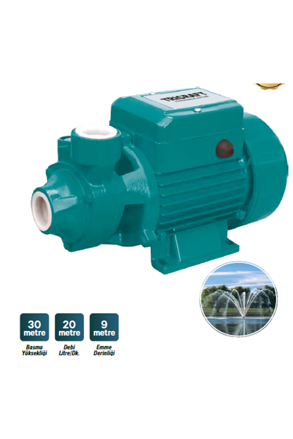 SU DİNAMOSU 0,37 KW/0,5 HP (9791)-(TRİCRAFT)