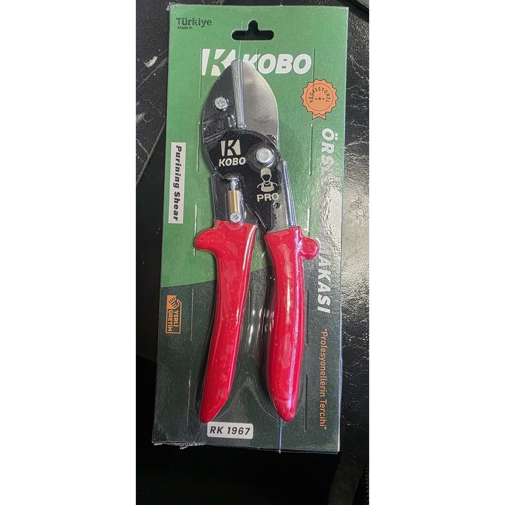 BAĞ MAKASI ( ÖRSLÜ)- ENDÜSTRİYEL KIRMIZI PRO 1 / 6 (RK1967)