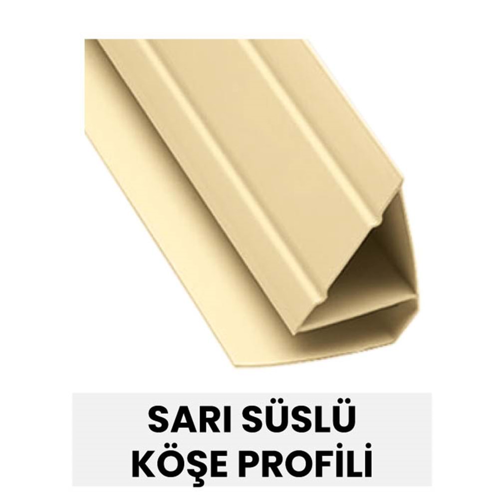 KÖŞE-LAMBİRİ SÜSLÜ KÖŞE PROFİLİ (AÇIKMEÇE)