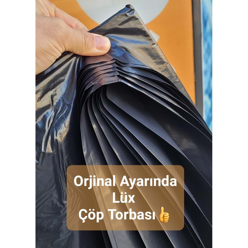 ÇÖP TORBASI (80*110) SİYAH LÜKS (KG=12-13 ADET)