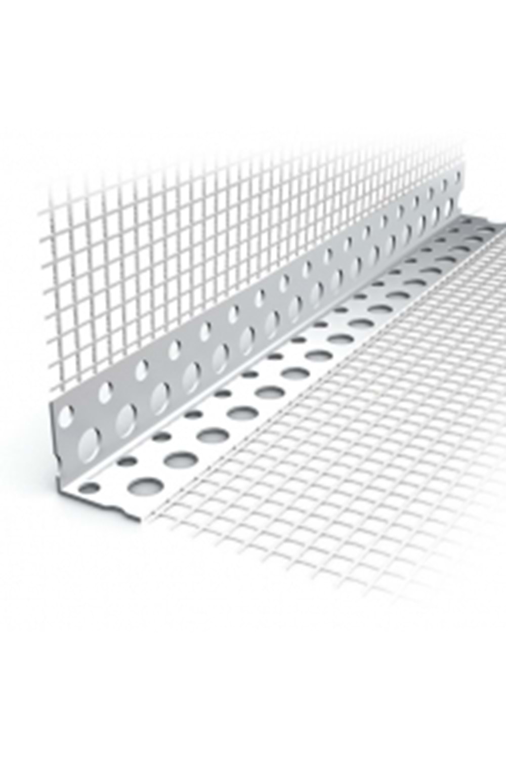 FİLELİ KÖŞE PROFİLİ (10 X 10 CM-LÜKS)-BEYAZ (MADE) (PKT=50 BOY)