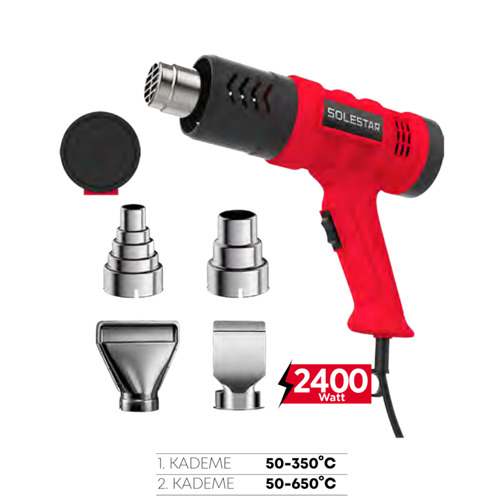 (STR1250)(SOLESTAR) SICAK HAVA TABANCASI (2400 W)